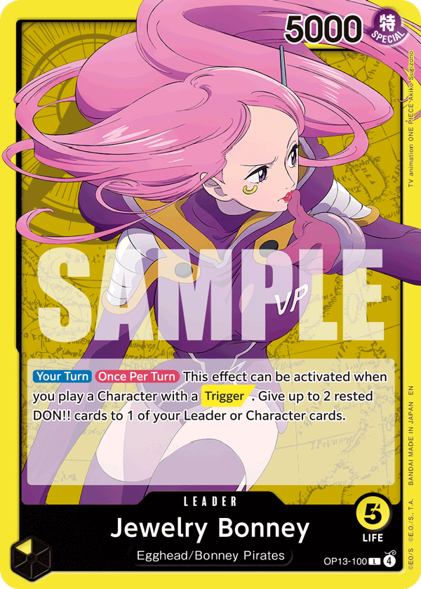 Jewelry Bonney (100) líder One Piece TCG