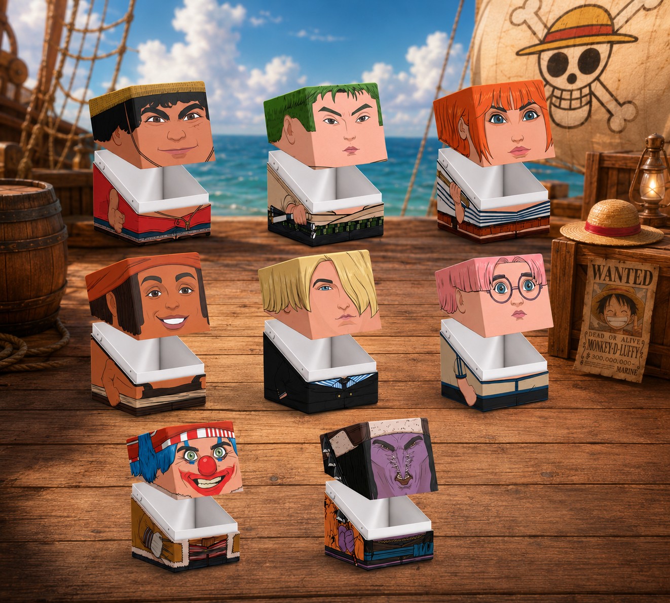 DeckBox Squaroes Boulder 100+ Netflix One Piece – Wave I